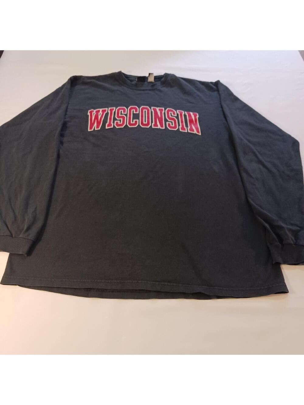 Gear For Sports Wisconsin Long Sleeve Men's Black Shirt Size XL